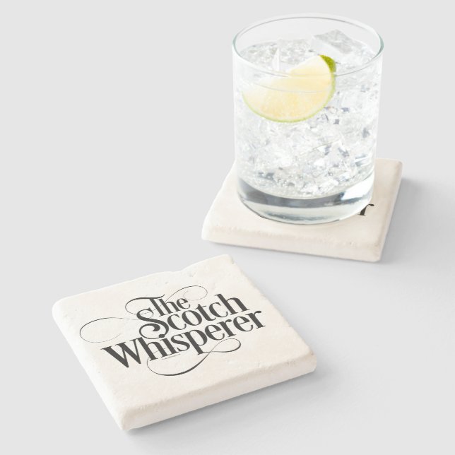 Scotch Whisperer Stone Coaster (Side)