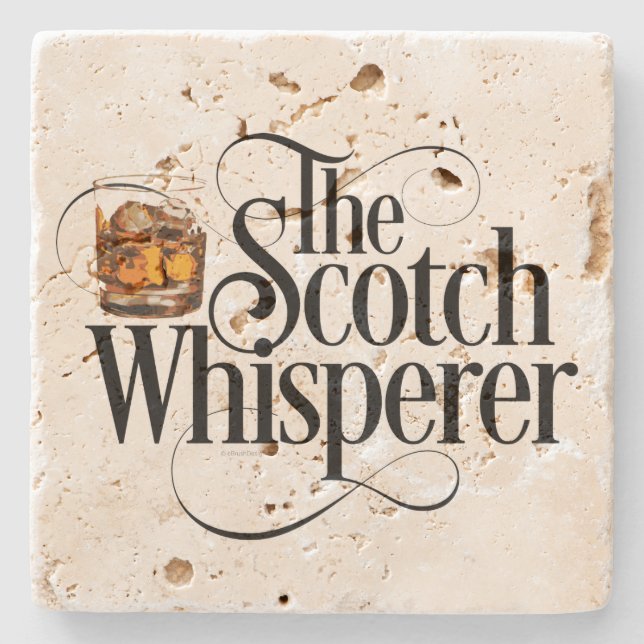 Scotch Whisperer Stone Coaster (Front)