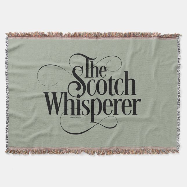Scotch Whisperer Throw Blanket (Front)