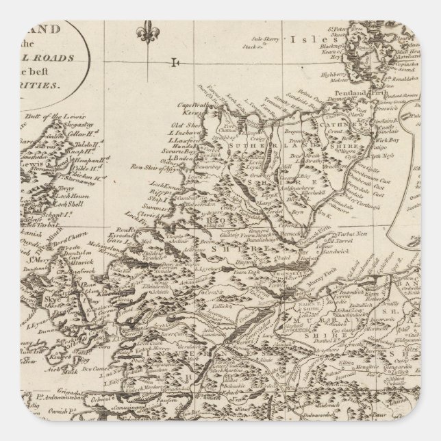 Scotland 10 square sticker (Front)