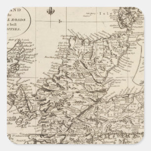 Scotland 10 square sticker