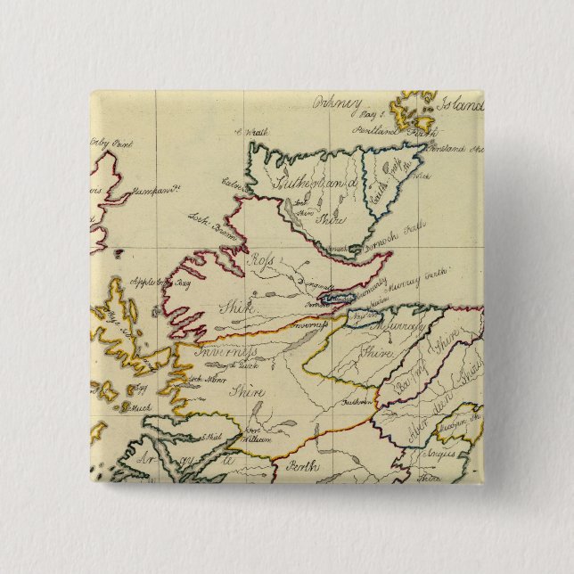 Scotland 11 15 cm square badge (Front)