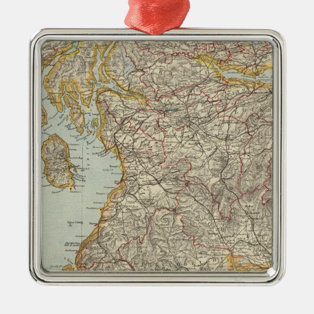 Scotland 12 metal tree decoration (Front)