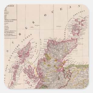 Scotland 14 square sticker