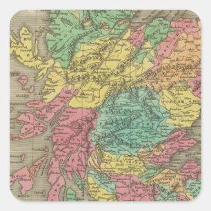 Scotland 18 square sticker