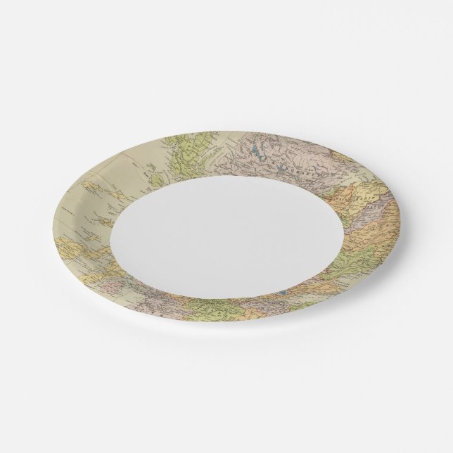Scotland 19 paper plate (Angled)