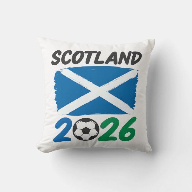 Scotland 2026 Soccer Fan Design / Saltire and Foot Cushion (Front)