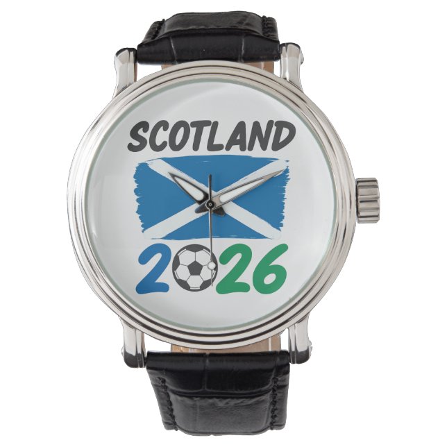 Scotland 2026 Soccer Fan Design / Saltire and Foot Watch (Front)