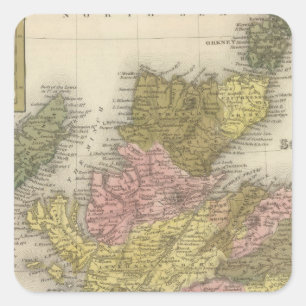 Scotland 2 square sticker