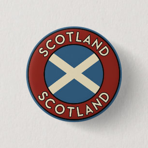 Scotland 3 Cm Round Badge
