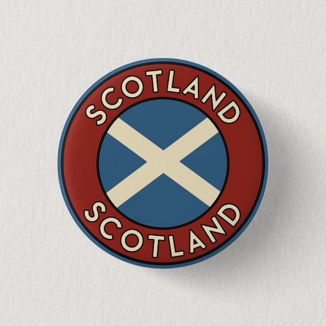 Scotland 3 Cm Round Badge (Front)