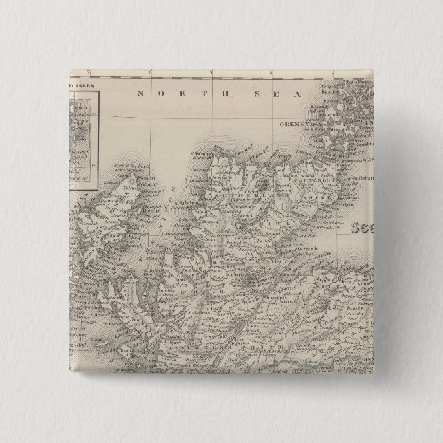 Scotland 4 15 cm square badge (Front)