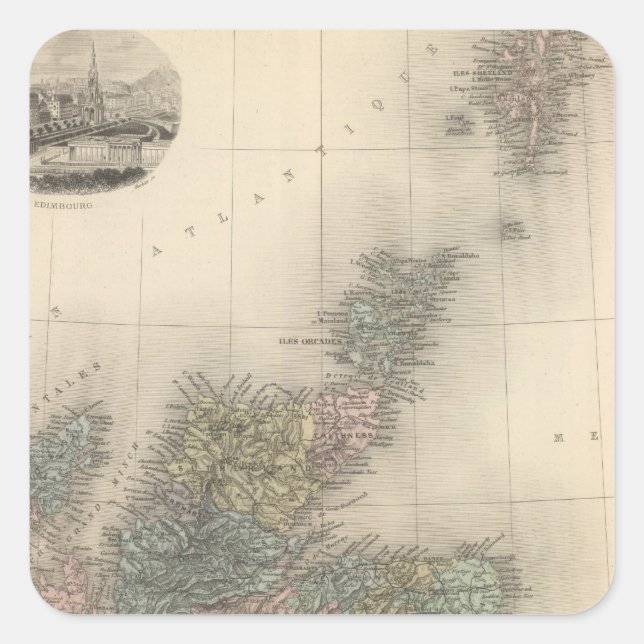 Scotland 4 square sticker (Front)