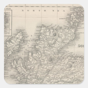 Scotland 4 square sticker