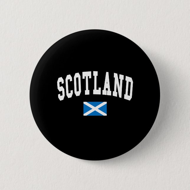 SCOTLAND 6 CM ROUND BADGE (Front)