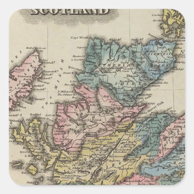 Scotland 8 square sticker (Front)