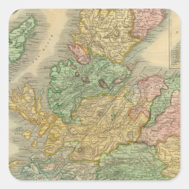Scotland 9 square sticker (Front)