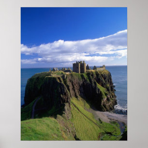 Scotland, Aberdeen. Dunnotar Castle. Poster
