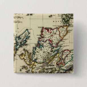 Scotland ancient, modern 15 cm square badge