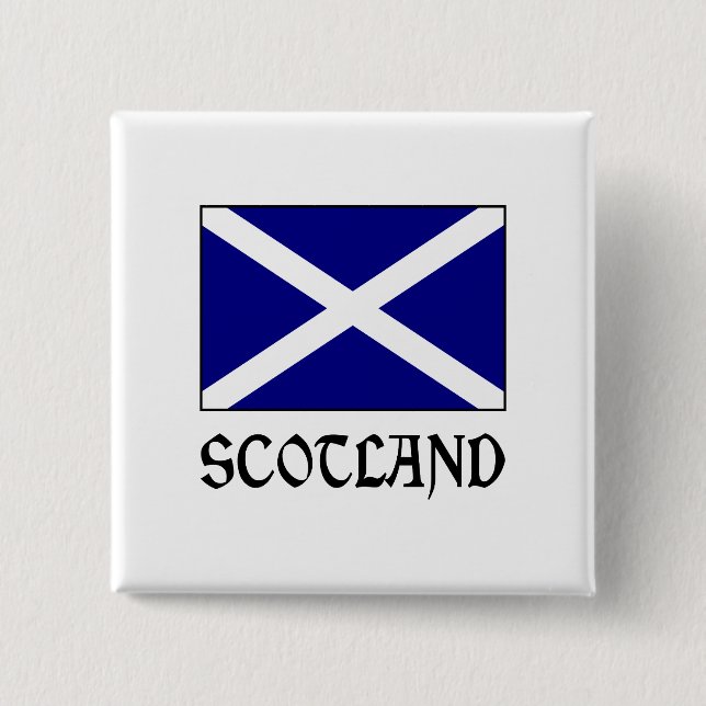 Scotland and Scot Flag 15 Cm Square Badge (Front)