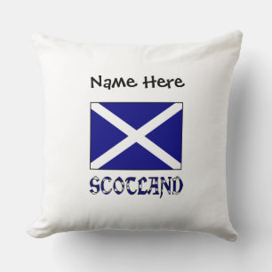 Scotland and Scottish Flag Personalised  Cushion