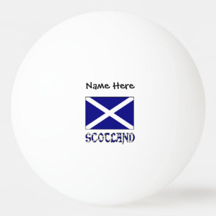 Scotland and St. Andrew Cross Flag Personalised Ping Pong Ball