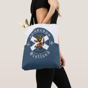 Scotland Bag, Rampant, Edinburgh, Scottish Flag Tote Bag
