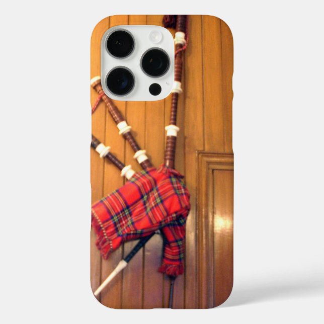 Scotland Bagpipe Tartan Plaid Musical Instrument Case-Mate iPhone Case (Back)