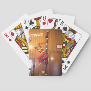 Scotland Bagpipe Tartan Plaid Musical Instrument Playing Cards