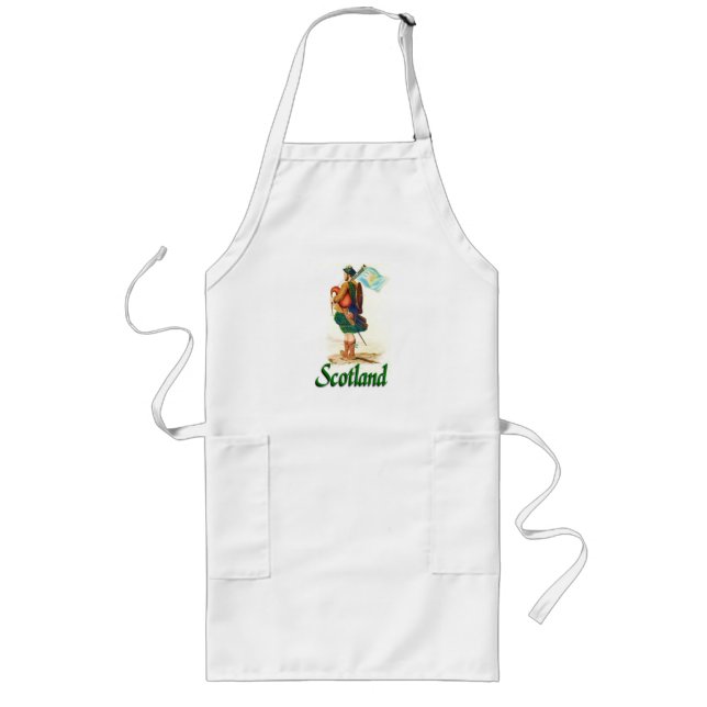 Scotland Bagpiper Long Apron (Front)