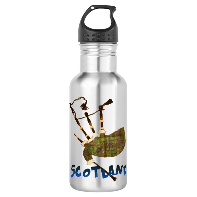 Scotland Bagpipes 710 Ml Water Bottle (Front)