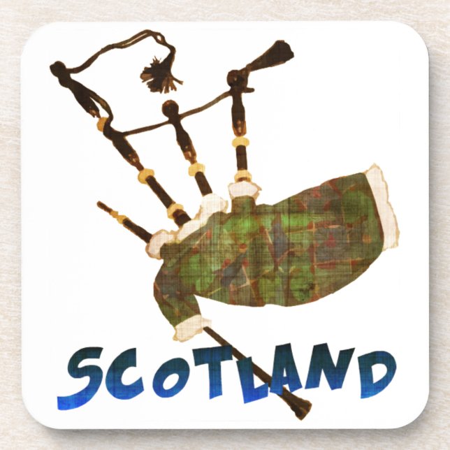 Scotland Bagpipes Coaster (Front)