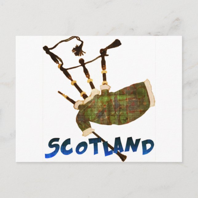 Scotland Bagpipes Postcard (Front)