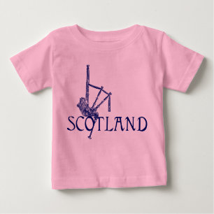 Scotland Bagpipes, Scottish Design Baby T-Shirt