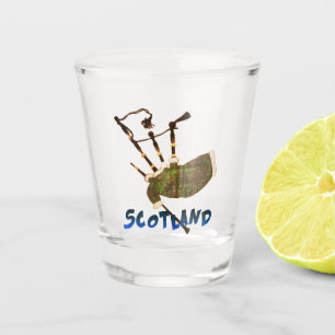 Scotland Bagpipes  Shot Glass