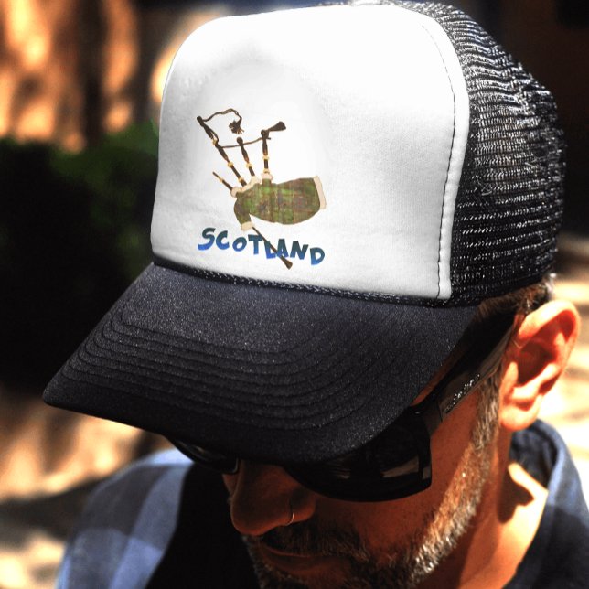 Scotland Bagpipes Trucker Hat (Creator Uploaded)