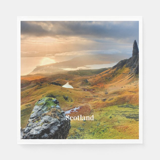 Scotland, beautiful mountain landscape, napkin (Front)