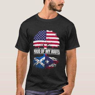 Scotland Boricua Mix Proud of my Roots Scottish Pu T-Shirt