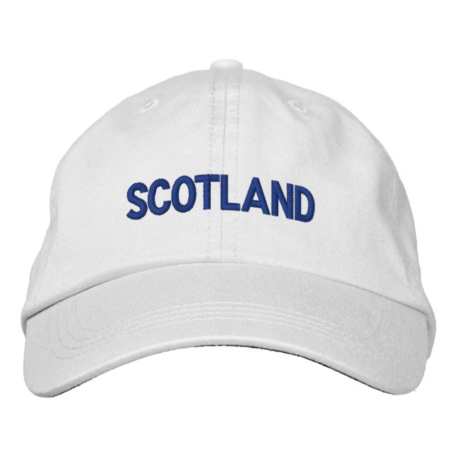 Scotland British Country United Kingdom Patriotic Embroidered Hat (Front)