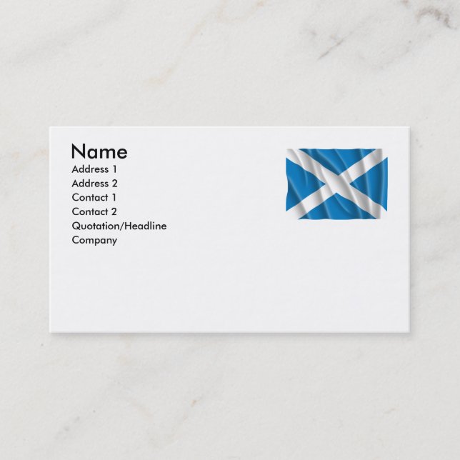 SCOTLAND BUSINESS CARD (Front)