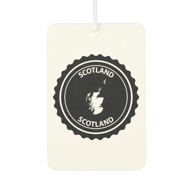 Scotland Car Air Freshener (Front)
