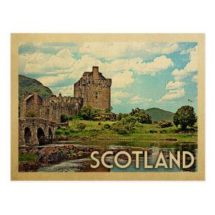 Scotland Castle Vintage Travel Postcard