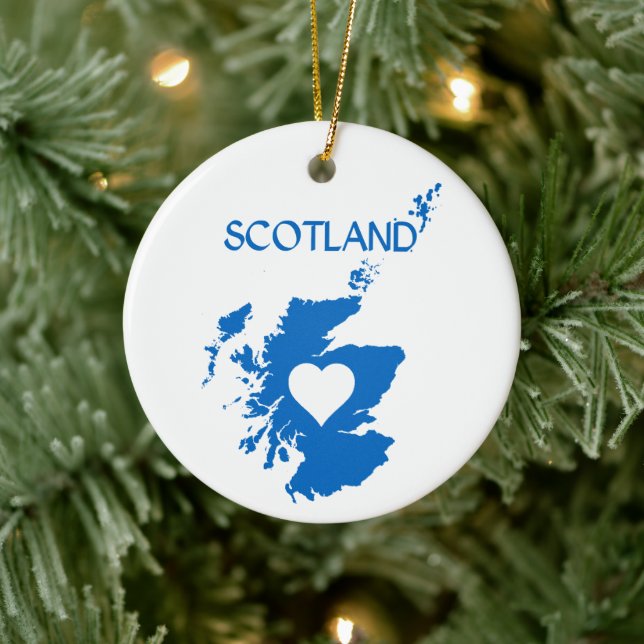 Scotland Ceramic Ornament (Tree)
