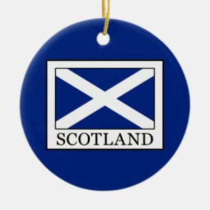Scotland Ceramic Tree Decoration