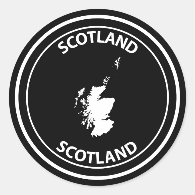 Scotland Classic Round Sticker (Front)