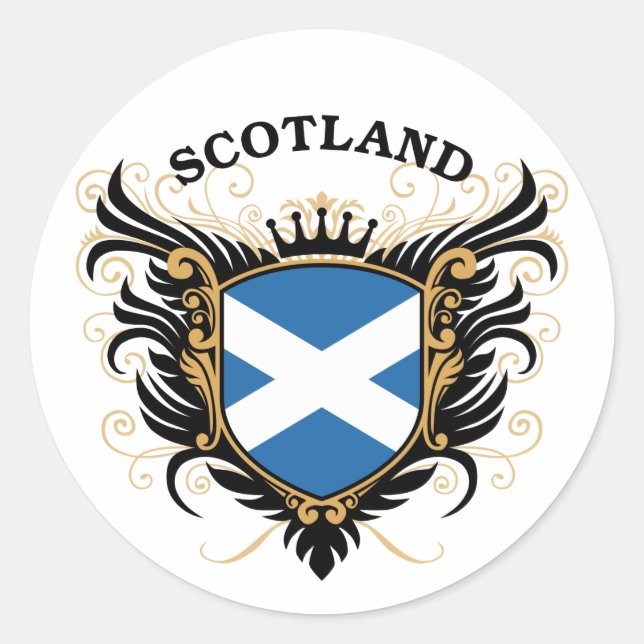 Scotland Classic Round Sticker (Front)
