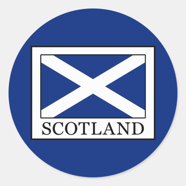 Scotland Classic Round Sticker (Front)