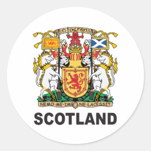 Scotland Coat Of Arms Classic Round Sticker
