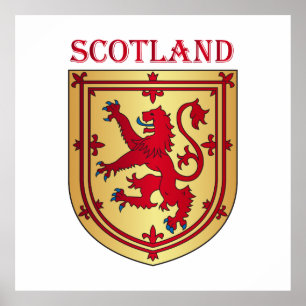 Scotland coat of arms poster