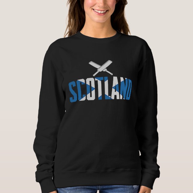 Scotland Cricket Player  Cricket Sport Sweatshirt (Front)
